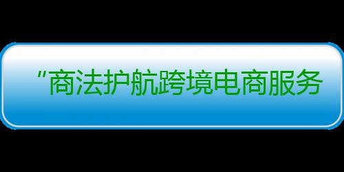 “商法护航跨境电商服务计划”行动在广州正式启动 以法治力量精准滴灌产业发展