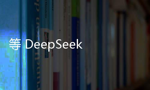 等 DeepSeek 回复的 30 秒，是手机最好玩的半小时 等D的半它在替我们干活了