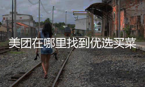 美团在哪里找到优选买菜 