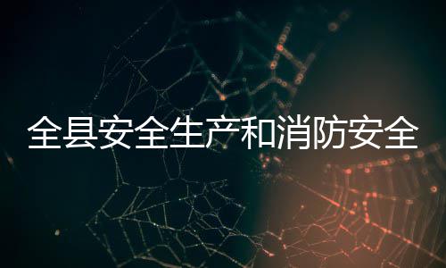 全县安全生产和消防安全工作会议召开 议召要突出抓好烟花爆竹安全
