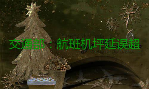 交通部：航班机坪延误超3小时须安排旅客下飞机 航班正常率饱受各界垢弊