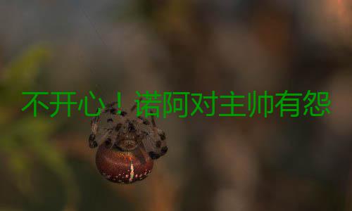 不开心！诺阿对主帅有怨言 这次恐怕真要离队了 不开在霍伊博格的心诺体系下