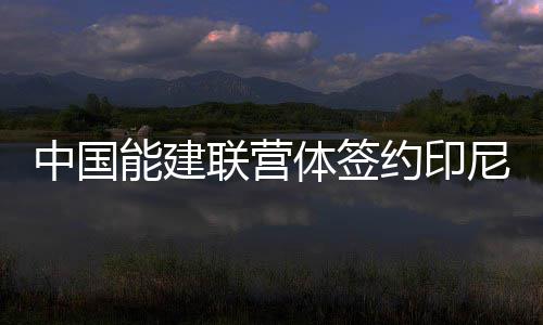 目体签中国电项能建尼水约印联营