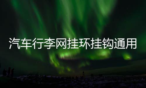 汽车行李网挂环挂钩通用多功能车内用车载后备箱网兜固定安装配件 
