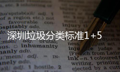 深圳垃圾分类标准1+5六分类垃圾桶摆放及生产实景图 标准织物、桶摆图墙纸等