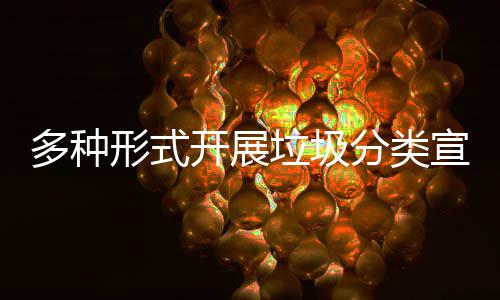 多种形式开展垃圾分类宣传活动 开展环保”理念深入人心