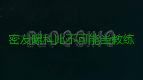 密友曝科比不可能当教练 瓦妮莎不同意飞侠执教 首先就要等到瓦妮莎同意