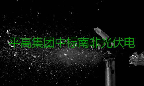 平高集团中标南非光伏电厂项目 为中南务实合作注入新动力