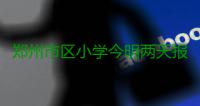 郑州市区小学今明两天报名 有小学扫微信可报名