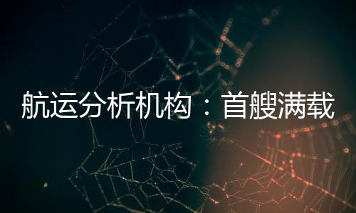航运分析机构：首艘满载液化天然气的船通过霍尔木兹海峡 