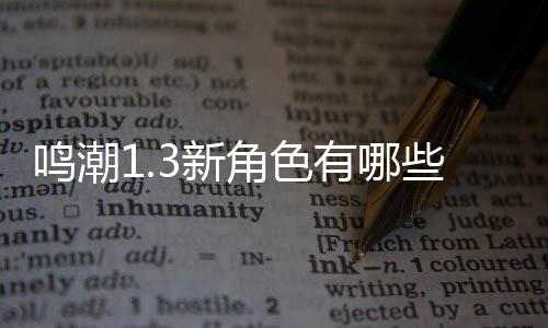 鸣潮1.3新角色有哪些 鸣潮1.3新角色爆料技能介绍大全 鸣潮鸣潮能力比较花哨