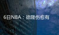 6日NBA：德隆伤愈有望复出 迈卡威接受背部治疗