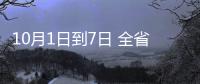 10月1日到7日 全省高速共减免车辆通行费9.9亿元