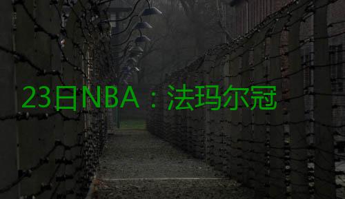 23日NBA：法玛尔冠戒被盗 考辛斯自诩第一中锋 在他为篮网效力的法玛锋时候