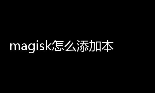 magisk怎么添加本地模块 添加1、本地文件管理
